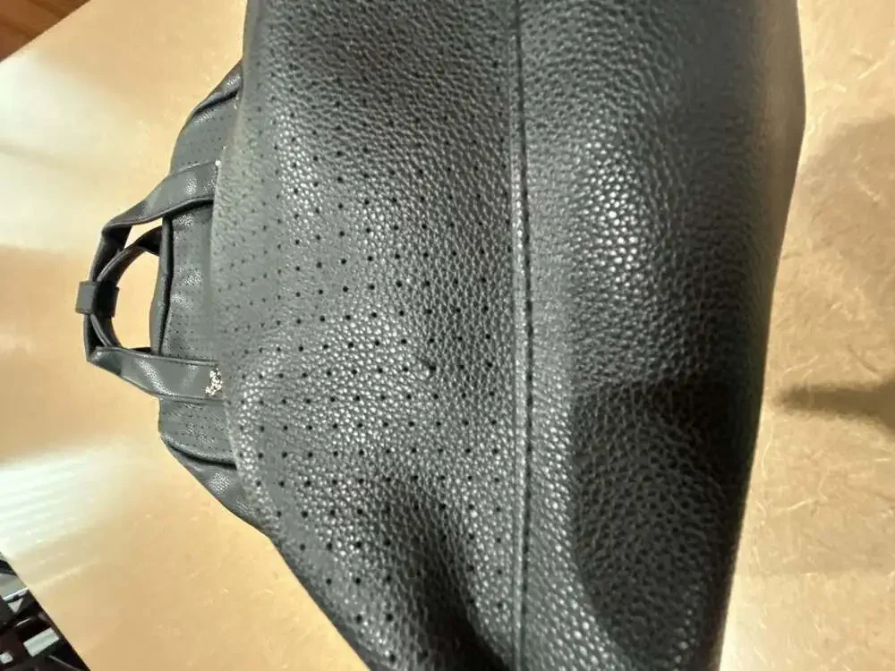 Disney Store Mickey Mouse Icon Flair Black Perforated Backpack